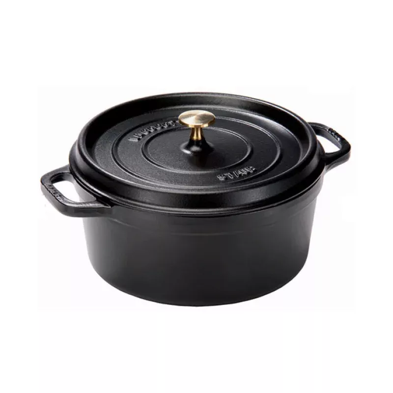 7-qt-round-dutch-oven-black-matte 7 QT Round Dutch Oven –Black Matte