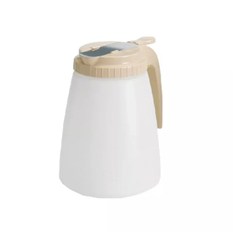 748a-tablecraft-48-oz-polyethylene-all-purpose-dispenser-w-almond-abs-top 748A Tablecraft 48 Oz. Polyethylene All Purpose Dispenser w/ Almond ABS Top