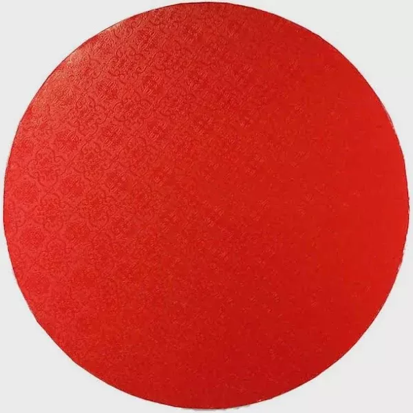8-inch-round-red-cake-drum 8 Inch Round, Red Cake Drum