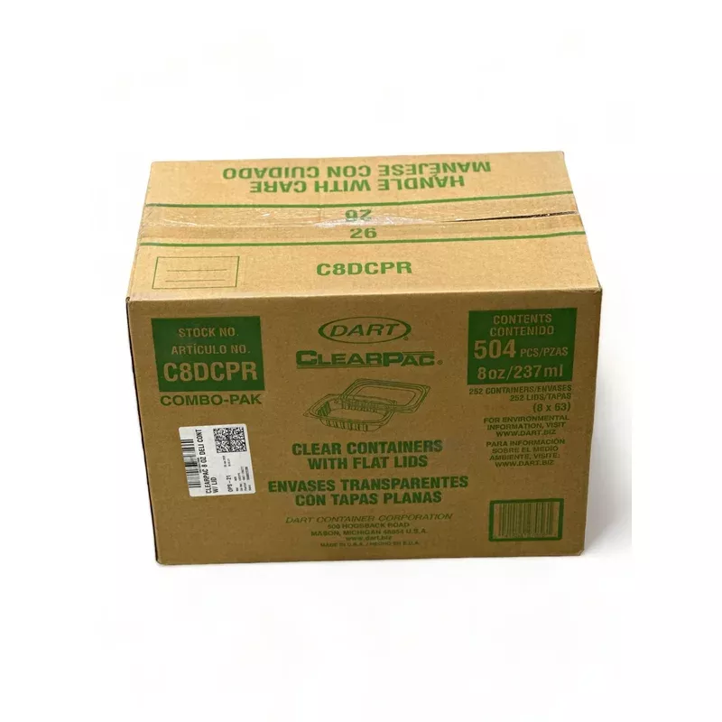 8-oz-clear-plastic-container-with-lid-250-pieces 8 oz Clear Plastic Container with Lid – 250 Pieces