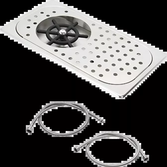 acg-pitcher-rinser-drain-drip-tray-stainless-steel ACG Pitcher and Rinser, Drain and Drip Tray Stainless Steel