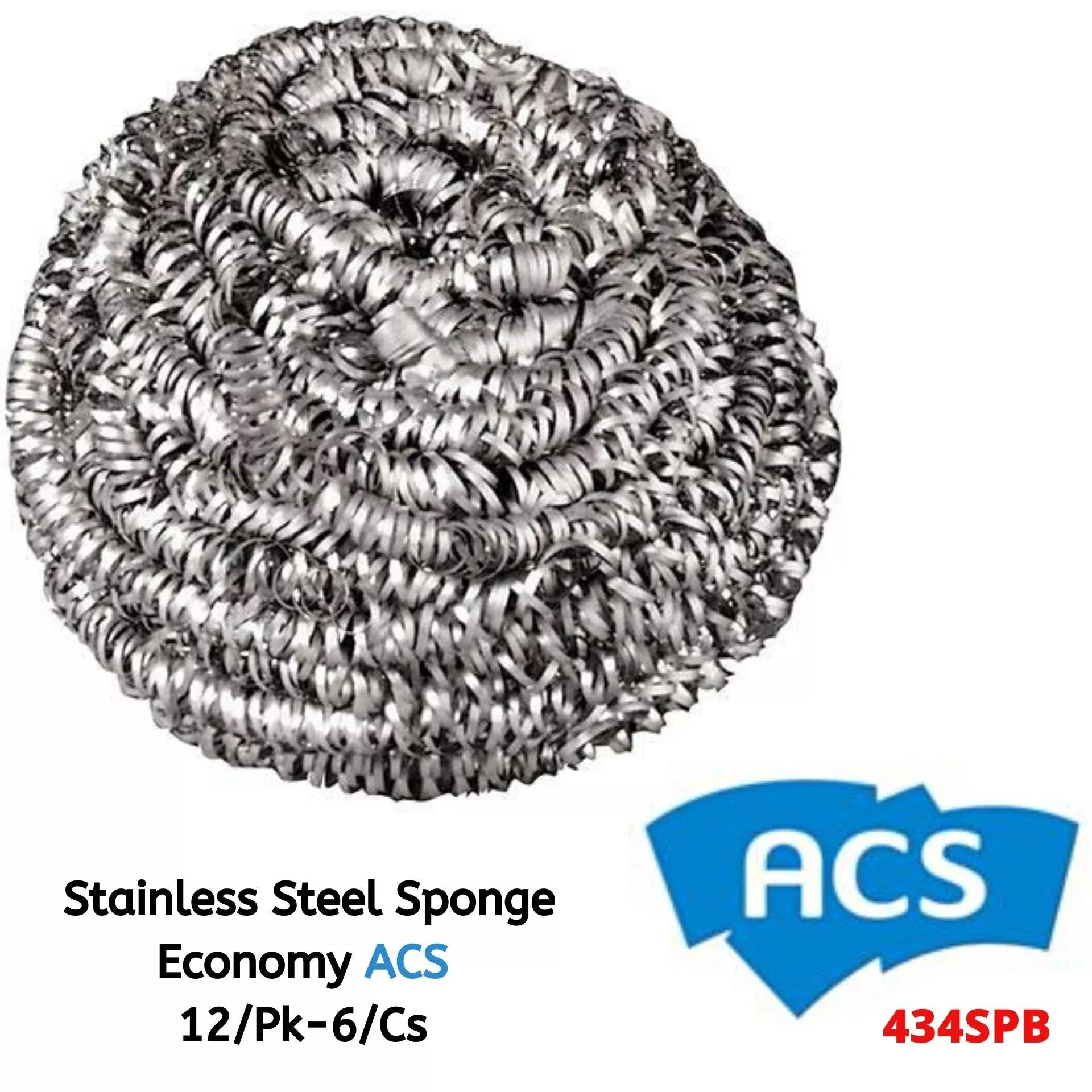 acs-434spb-400-series-stainless-steel-sponge-case-72 ACS 434SPB - 400 Series Stainless Steel Sponge - Case of 72