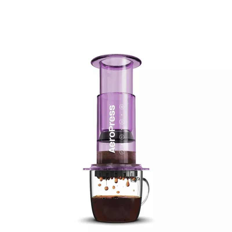 aeropress-clear-coffee-maker-purple AeroPress Clear Coffee Maker – Purple