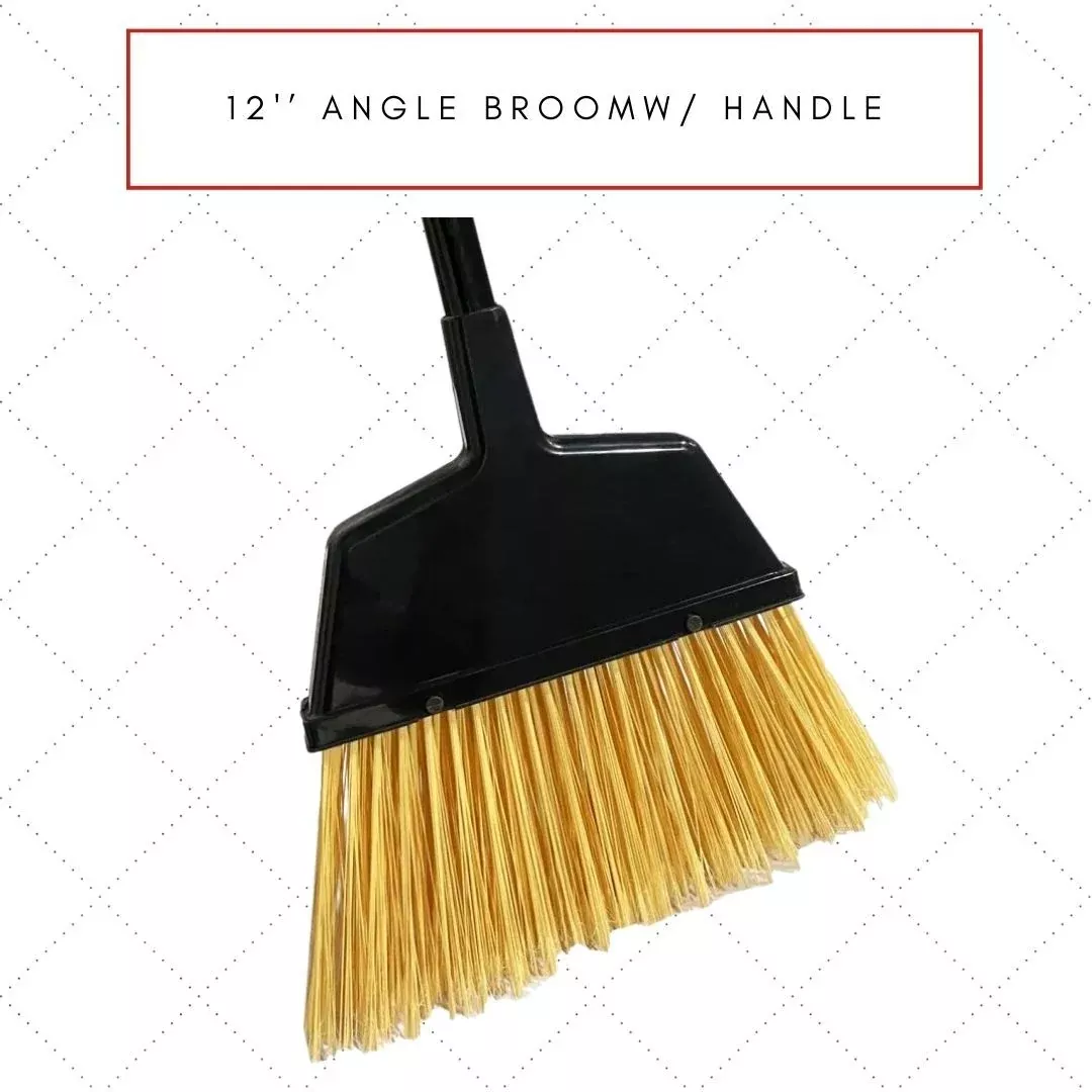 afs-12-angled-broom-with-55-metal-handle-case-12 AFS - 12" Angled Broom with 55" Metal Handle - Case of 12