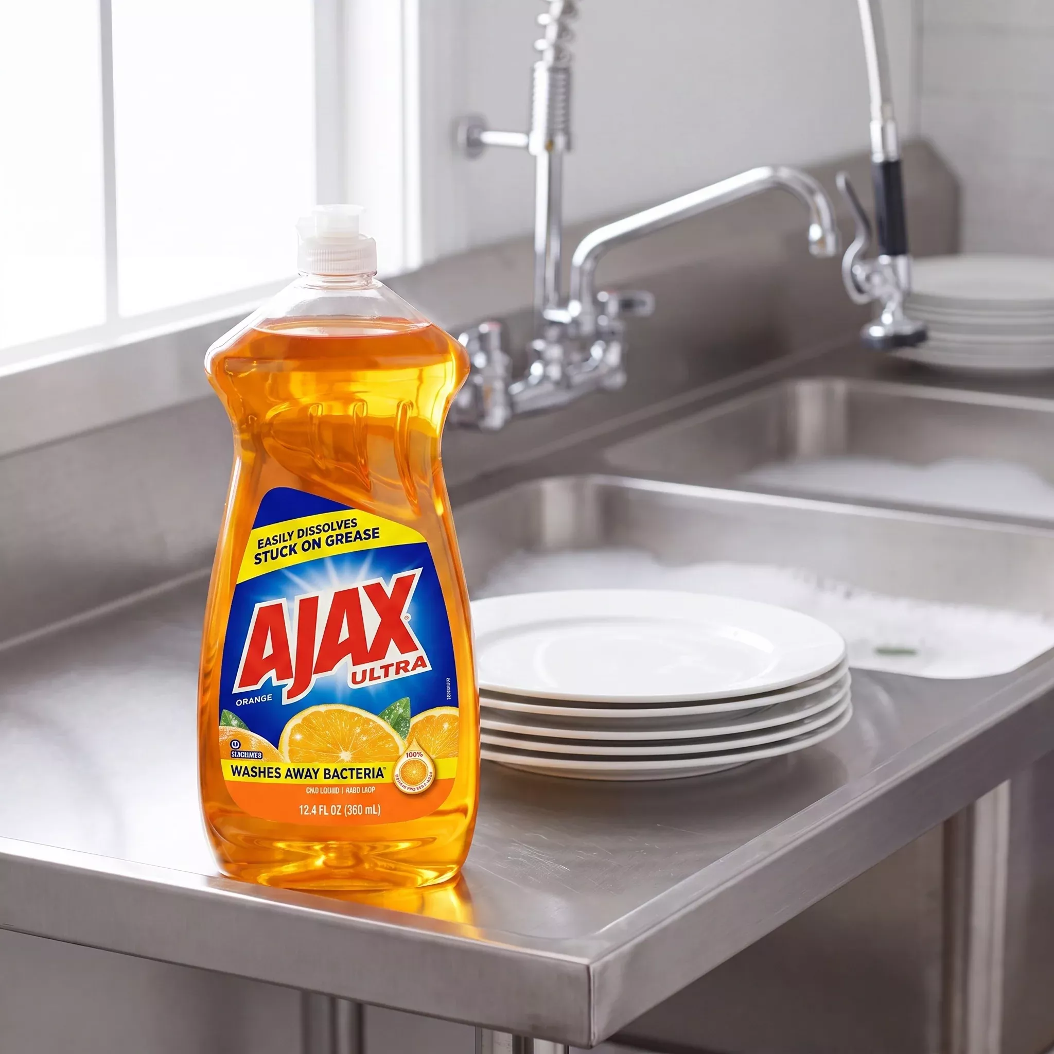 ajax-dish-liquid-12-4oz-orange-case-20 Ajax Dish Liquid 12.4oz Orange - Case of 20