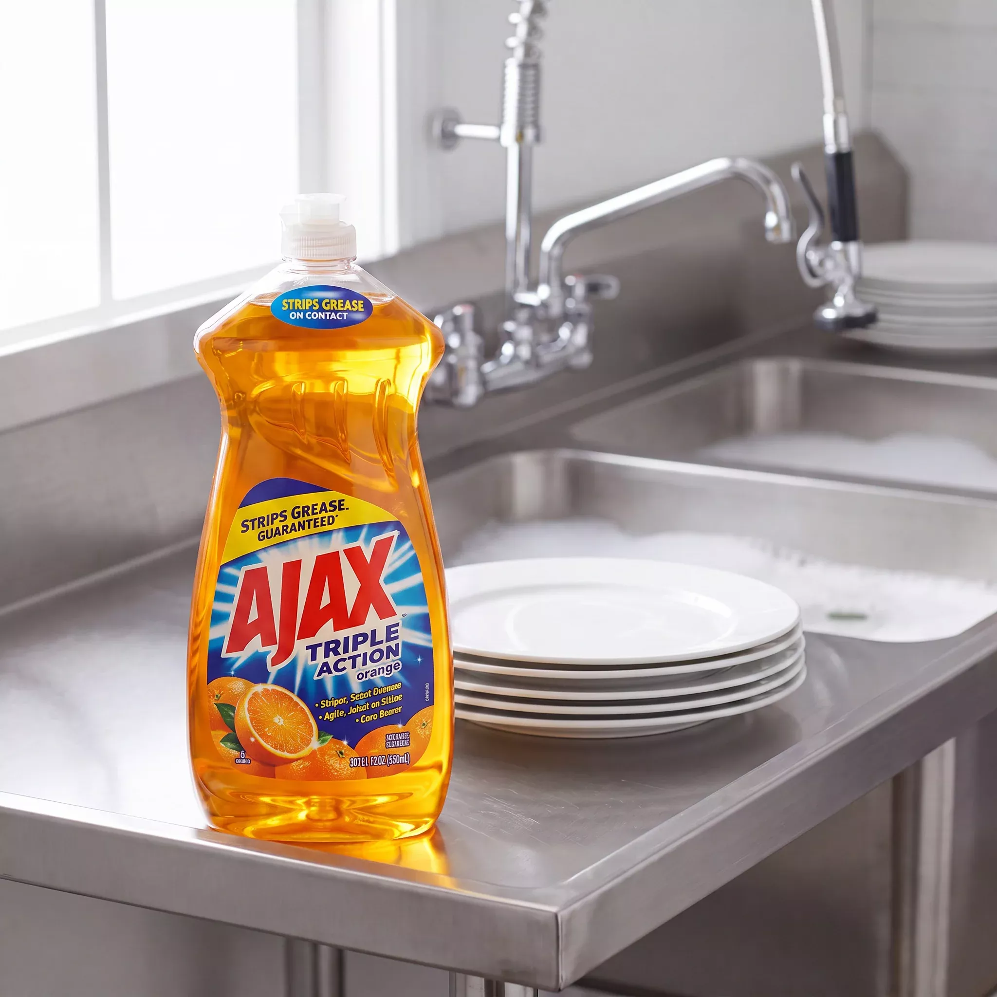 ajax-dish-liquid-14oz-orange-case-20 Ajax Dish Liquid 14oz Orange - Case of 20
