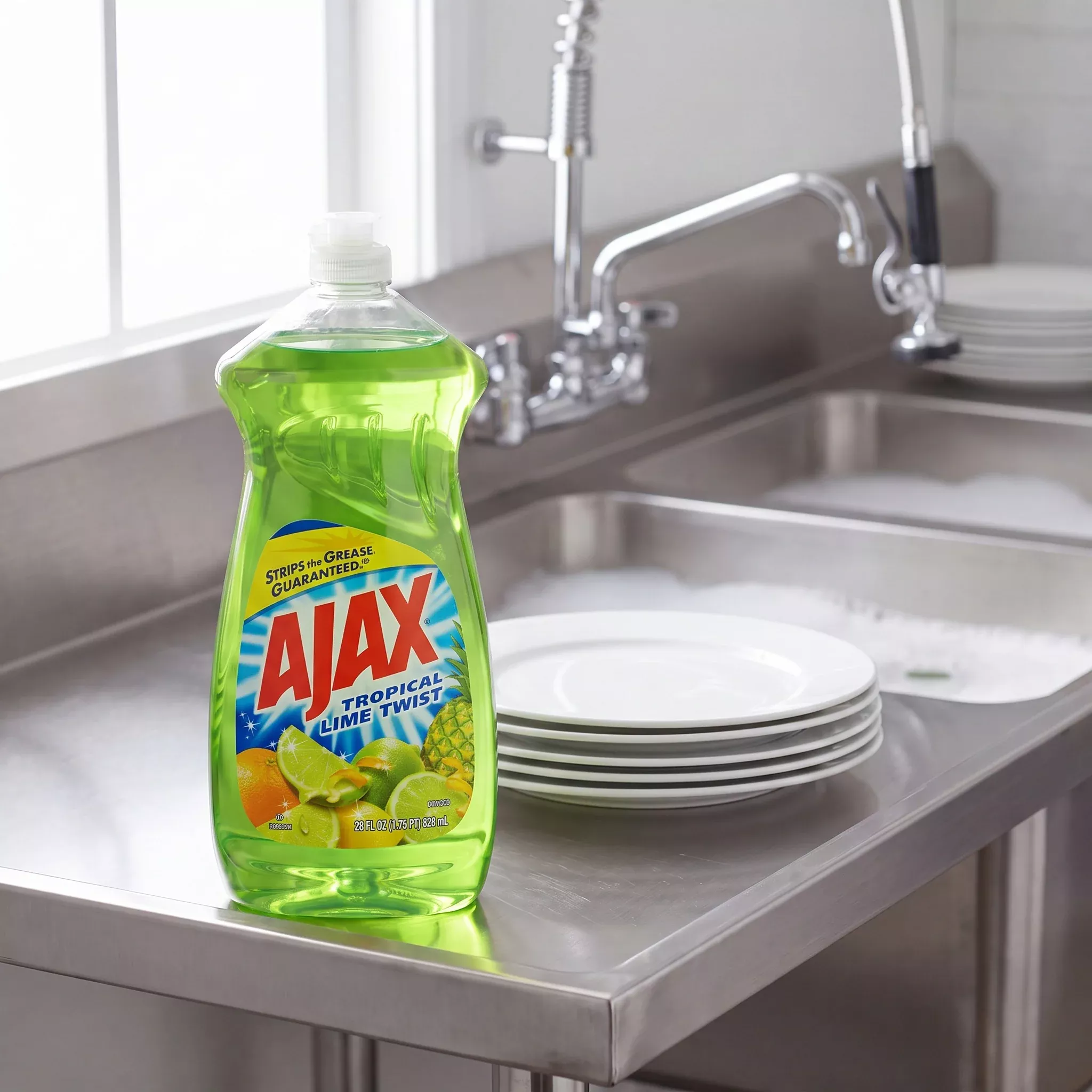 ajax-dish-liquid-28oz-lime-twist-case-9 Ajax Dish Liquid 28oz Lime Twist - Case of 9