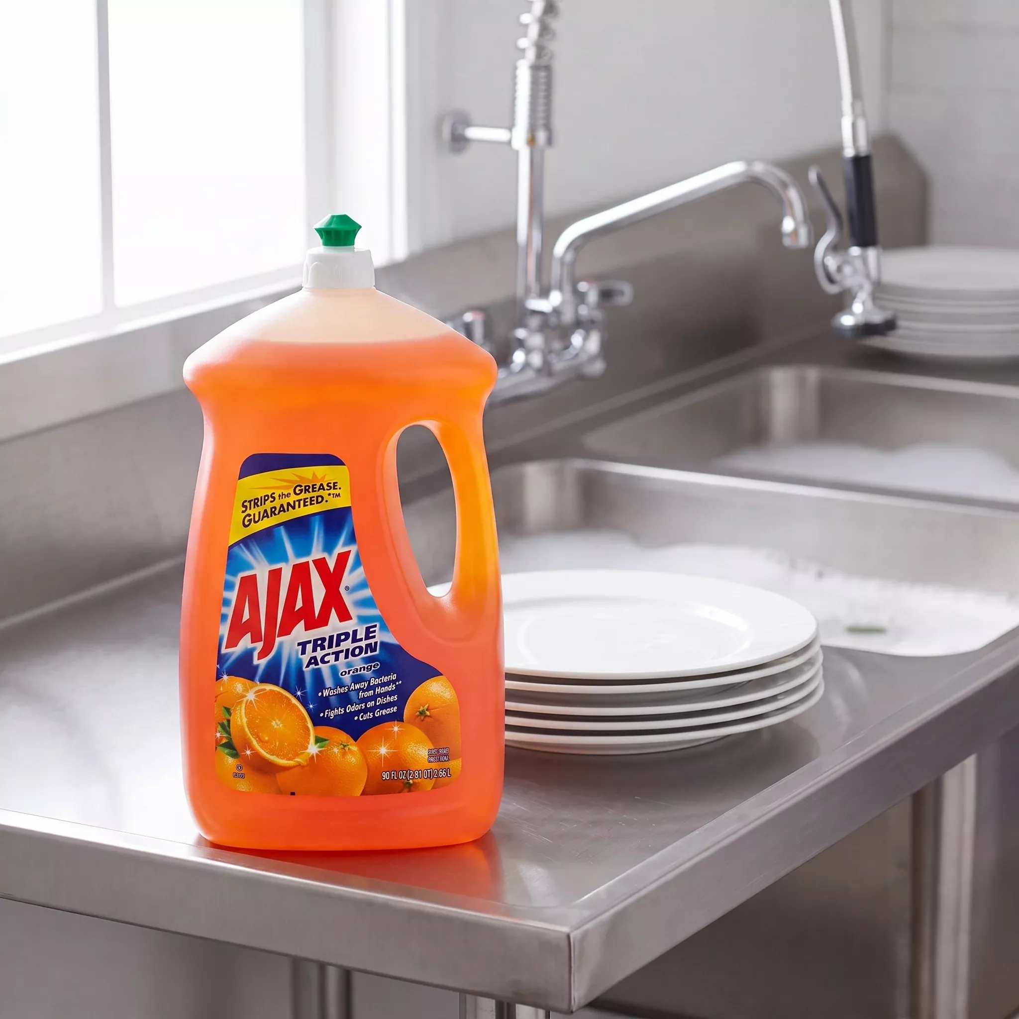 ajax-dish-liquid-90oz-orange-case-4 Ajax Dish Liquid 90oz Orange - Case of 4