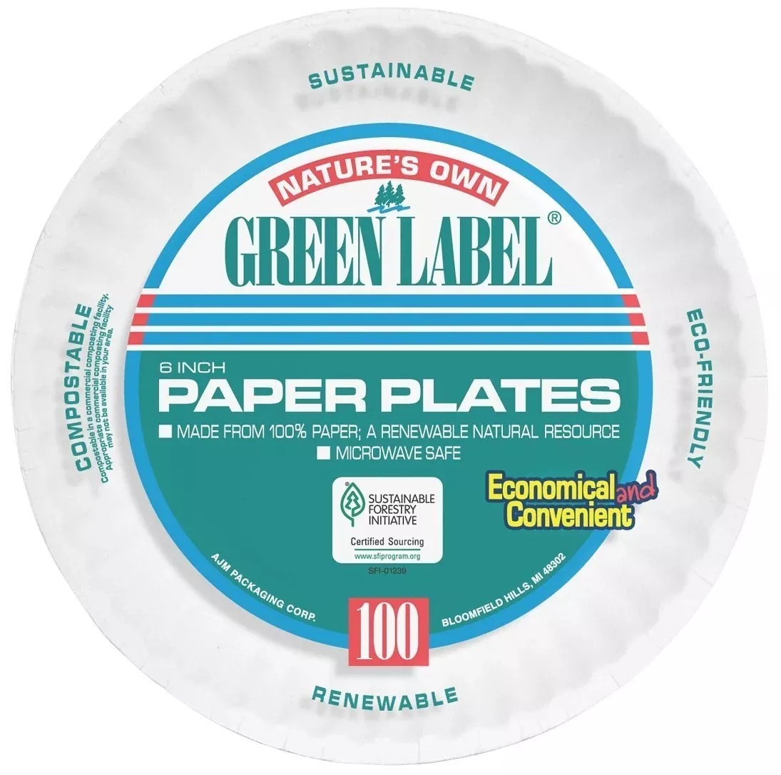 ajm-6-uncoated-paper-plates-case-1000 AJM - 6" Uncoated Paper Plates - Case of 1000