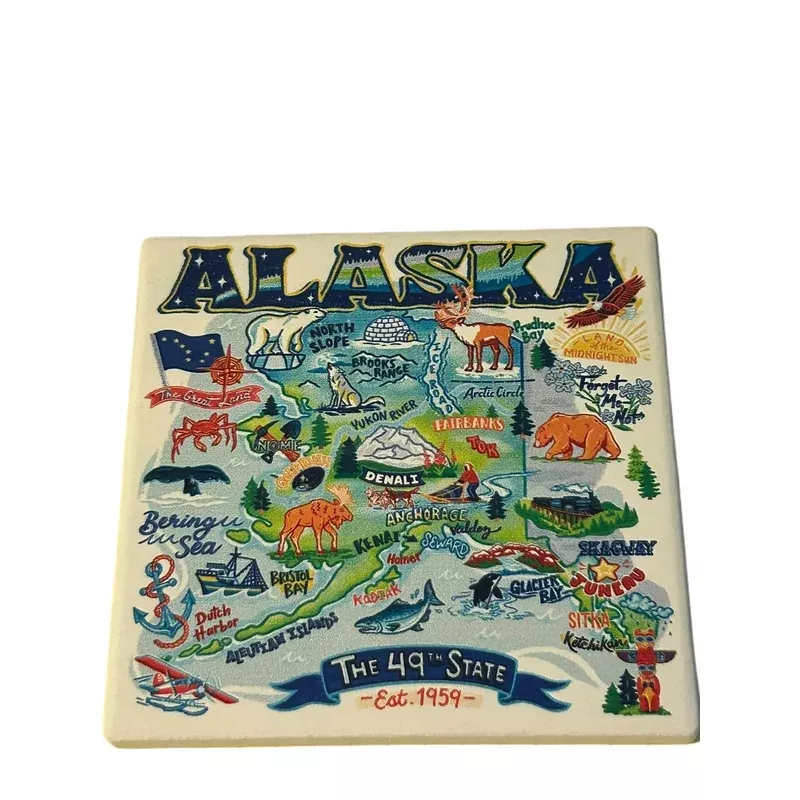 AK Icon Map Coaster