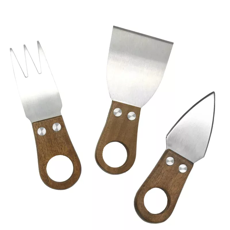 alpine-3pc-acacia-cheese-knife-set Alpine 3pc Acacia Cheese Knife Set