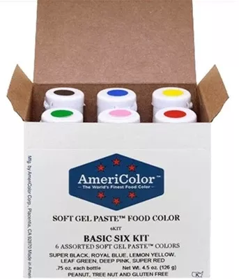 americolor-basic-six-kit-soft-gel-food-color Americolor Basic Six Kit Soft Gel Food Color