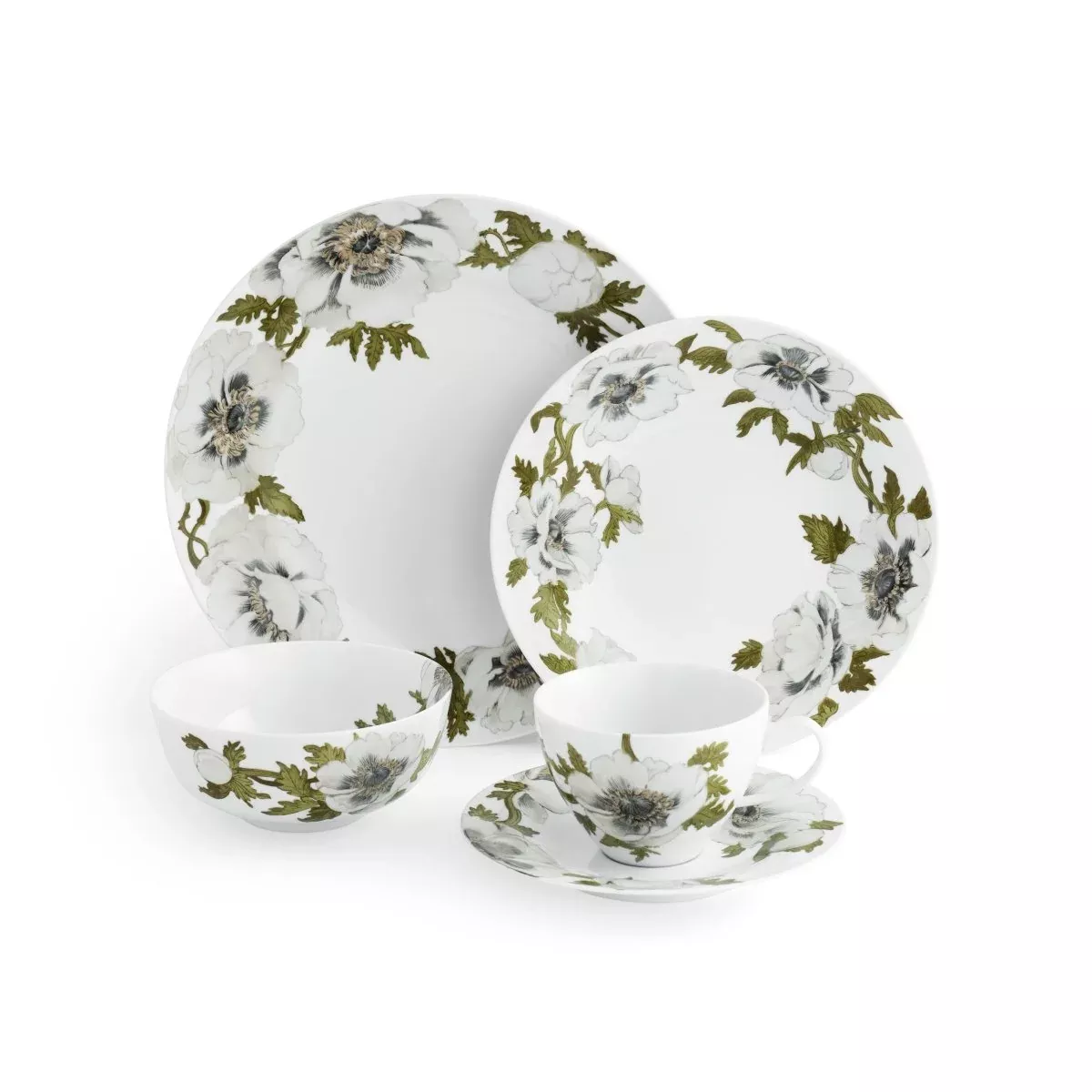 anemone-dinnerware-5-piece-place-setting Anemone Dinnerware - 5-Piece Place Setting