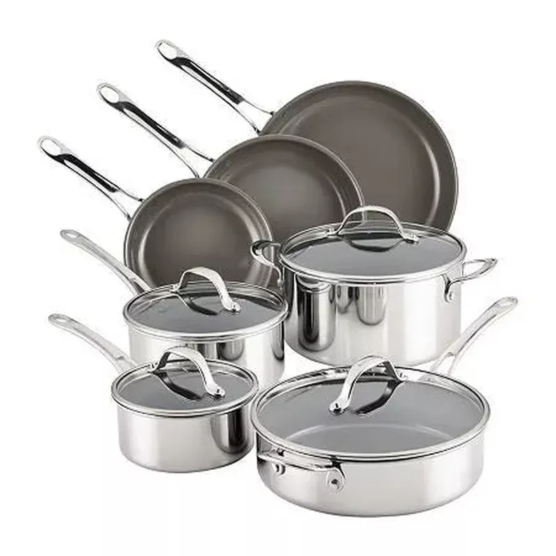 anolon-everlast-stainless-steel-ceramic-nonstick-11-piece-cookware-set Anolon EverLast Stainless Steel Ceramic Nonstick 11-Piece Cookware Set