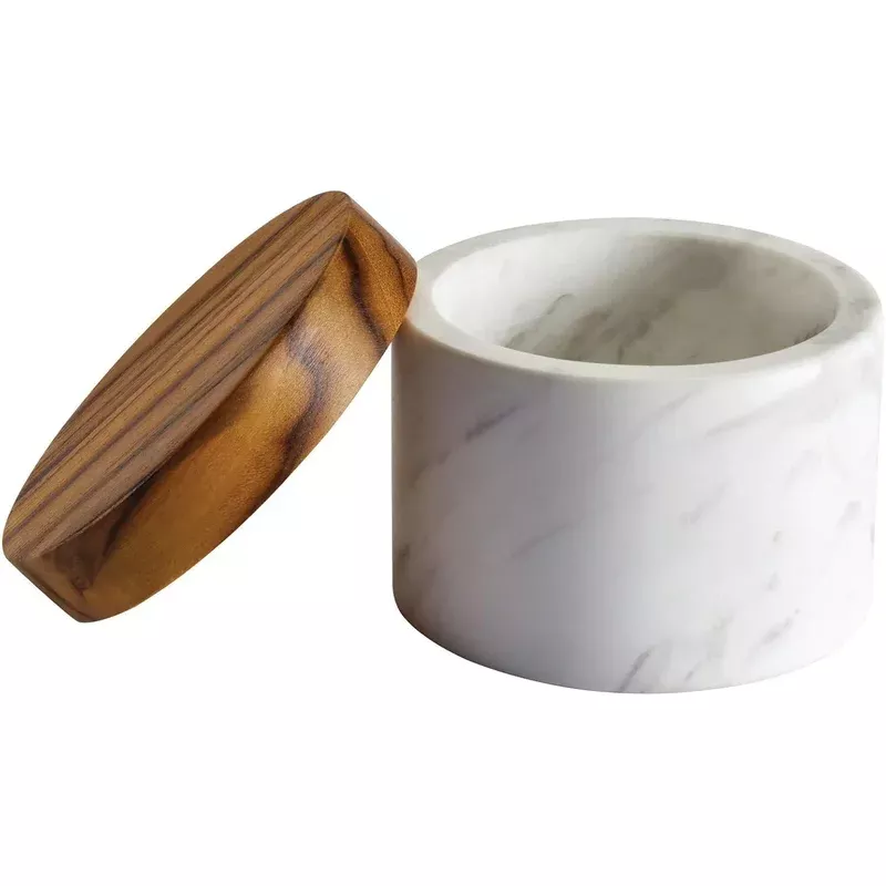 anolon-pantryware-round-salt-cellar-teak-marble Anolon Pantryware Round Salt Cellar – Teak & Marble