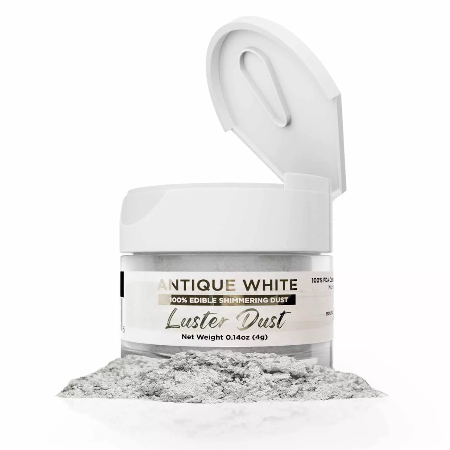antique-white-luster-dust-edible-glitter-bakell Antique White Luster Dust, Edible Glitter, Bakell