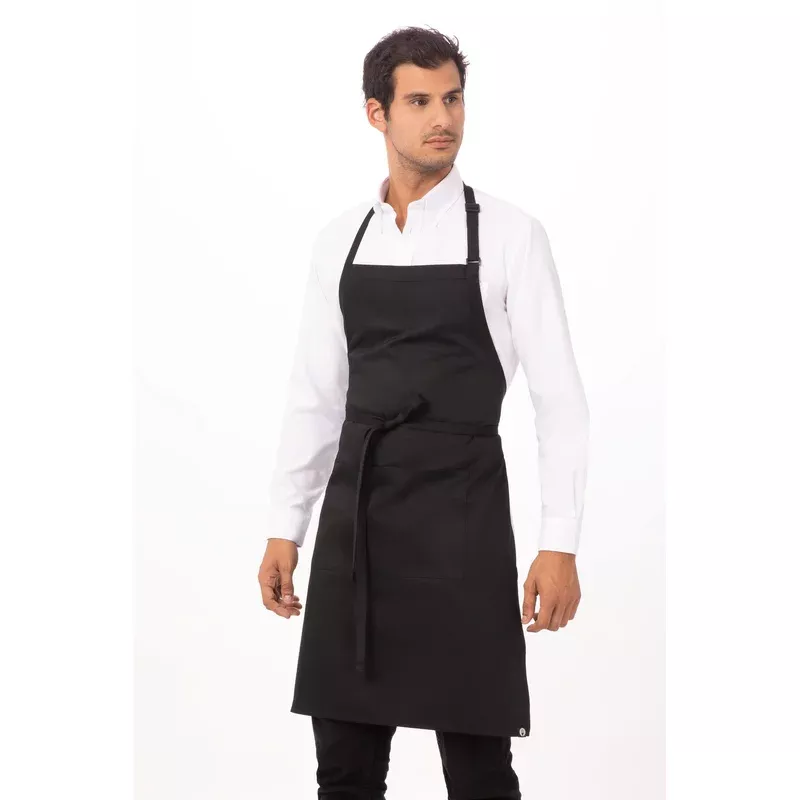 APRON BUTCHER BIB BLACK