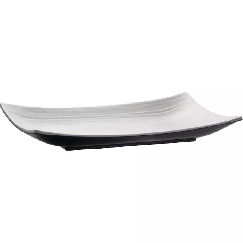 aps-dual-tone-curved-rectangular-platter-11in-gl641 APS Dual Tone Curved Rectangular Platter 11in – GL641