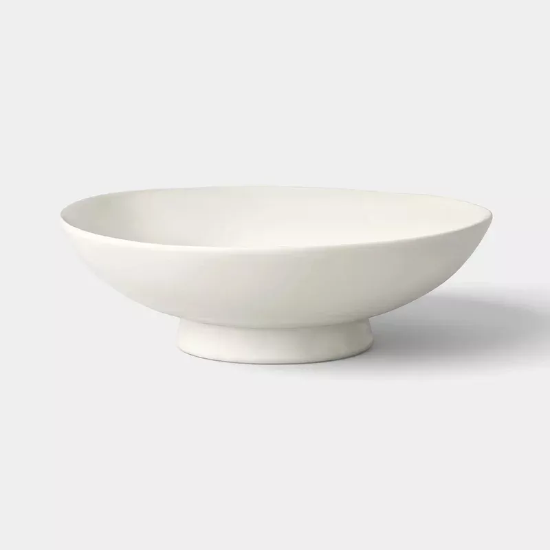 aralia-white-ceramic-fruit-bowl Aralia White Ceramic Fruit Bowl