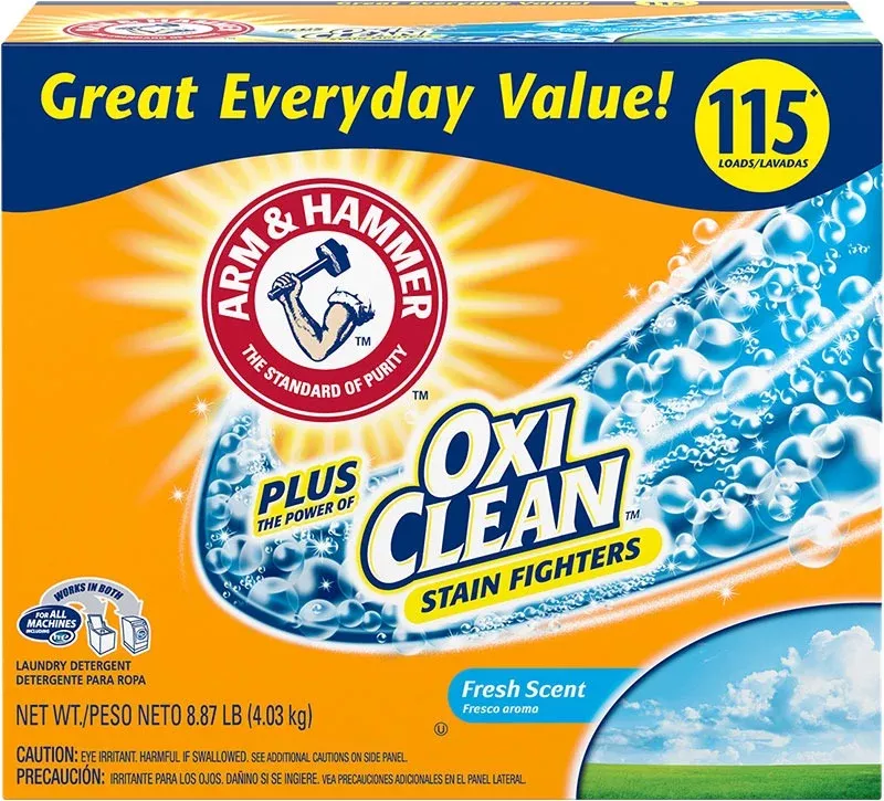 arm-hammer-10-lb-fresh-scent-powder-laundry-detergent-plus-oxiclean-case-3 Arm & Hammer - 10 lb. Fresh Scent Powder Laundry Detergent Plus OxiClean - Case of 3