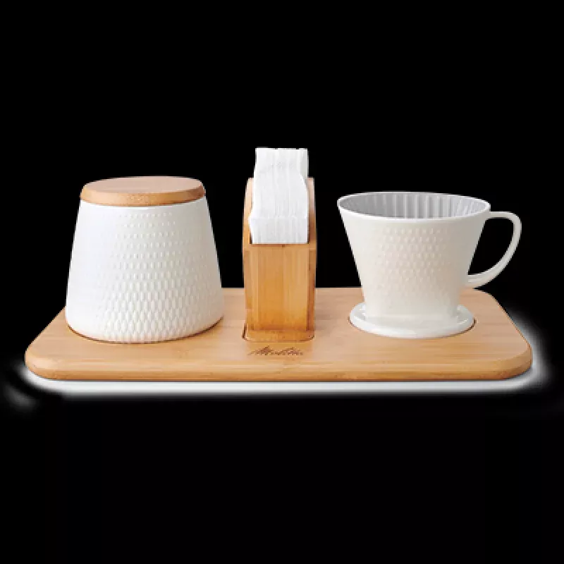 artisan-porcelain-pour-over-coffeemaker-canister-set-gray Artisan Porcelain Pour-Over Coffeemaker/Canister Set – Gray