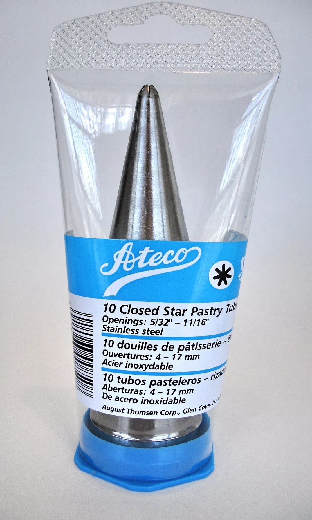 ateco-closed-star-pastry-tip-set-10-850 Ateco Closed Star Pastry Tip Set/10#850