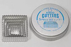 Ateco Fluted Square Cutter Set
