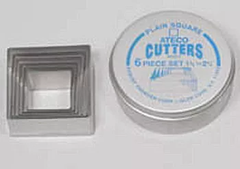 ateco-plain-square-cutter-set Ateco Plain Square Cutter Set