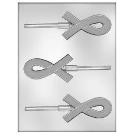 awareness-ribbon-chocolate-lollipop-mold Awareness Ribbon Chocolate Lollipop Mold