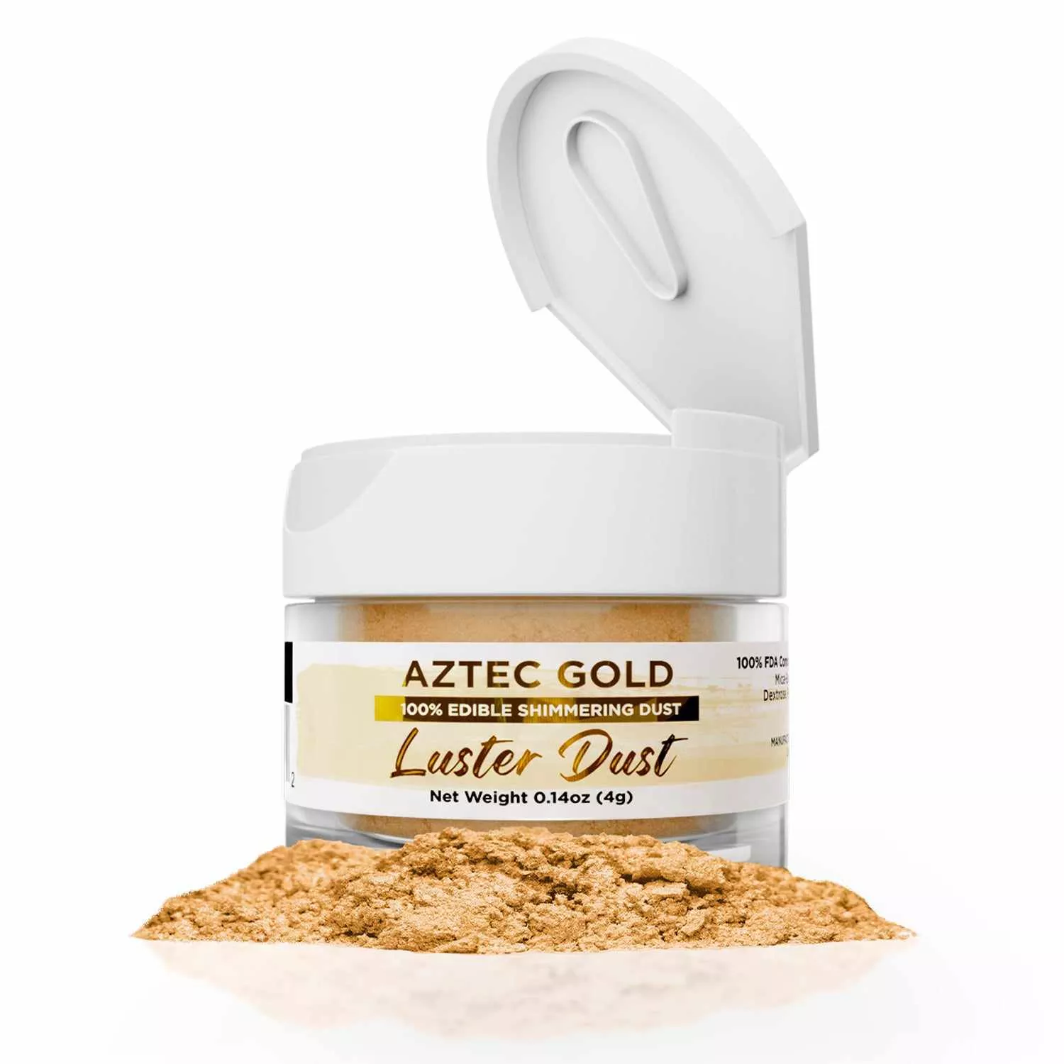 aztec-gold-luster-dust-edible-glitter-bakell Aztec Gold Luster Dust, Edible Glitter, Bakell