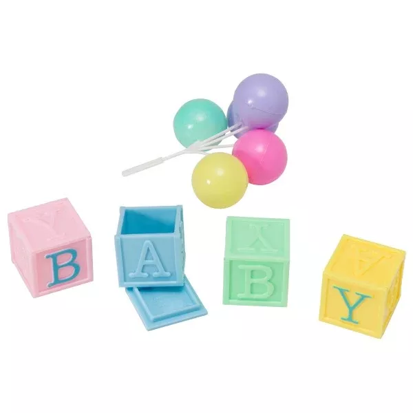 Baby Blocks Cake Topper Set