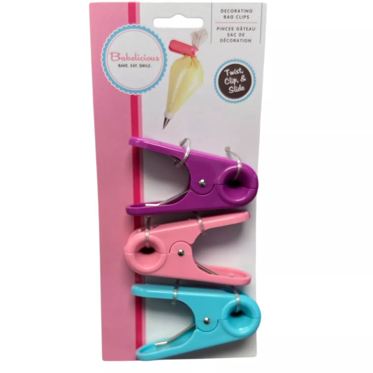 Bakelicious Decorating Bag Clips 3pck