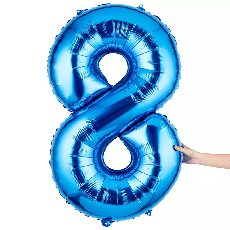 balloonify-blue-mylar-number-8-balloon-40-1-count-box Balloonify Blue Mylar Number 8 Balloon – 40″ – 1 count box