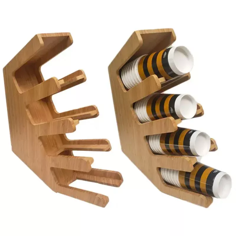 bamboo-4-section-cup-rack Bamboo 4 Section Cup Rack