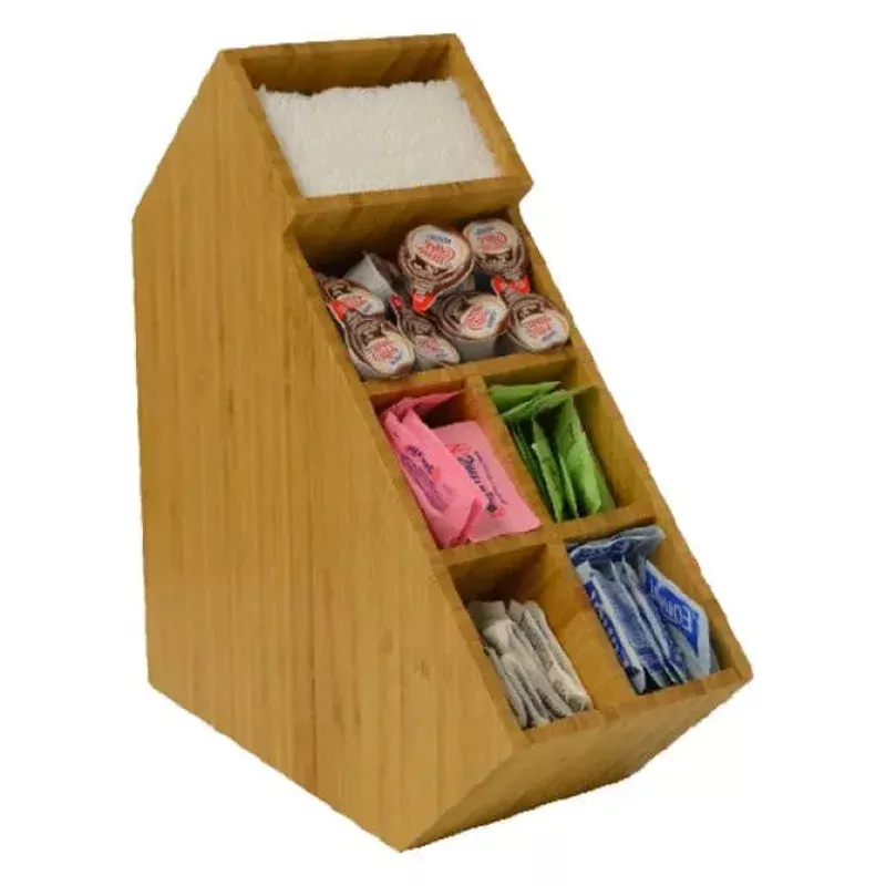 bamboo-6-section-condiment-rack-organizer Bamboo 6 Section Condiment Rack & Organizer