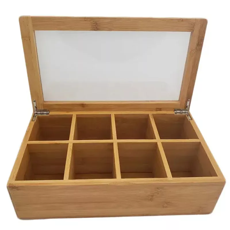 bamboo-8-section-tea-box Bamboo 8 Section Tea Box
