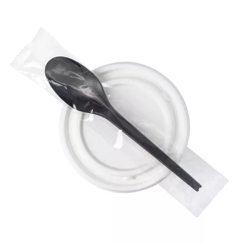 basic-nature-black-cpla-plastic-spoon-wrapped-heat-resistant-compostable-6-1-2-2 Basic Nature Black CPLA Plastic Spoon – Wrapped Heat-Resistant Compostable – 6 1/2″ – 250 count box