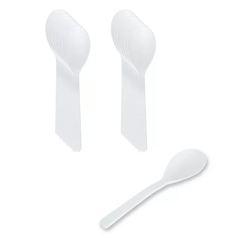 basic-nature-round-white-plastic-mini-spoon-heat-resistant-compostable-4-x-1-400 Basic Nature Round White Plastic Mini Spoon – Heat-Resistant Compostable – 4″ x 1″ – 4000 count box