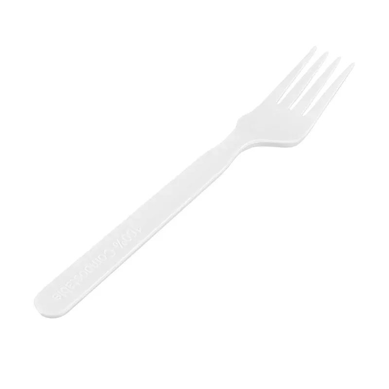 basic-nature-white-pla-plastic-fork-compostable-6-1-2-250-count-box Basic Nature White PLA Plastic Fork – Compostable – 6 1/2″ – 250 count box
