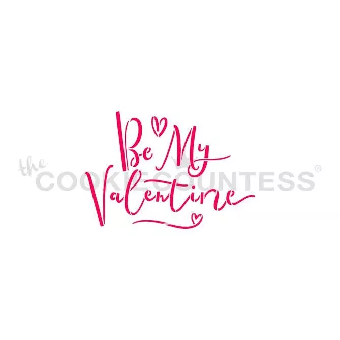 be-my-valentine-stencil Be My Valentine Stencil