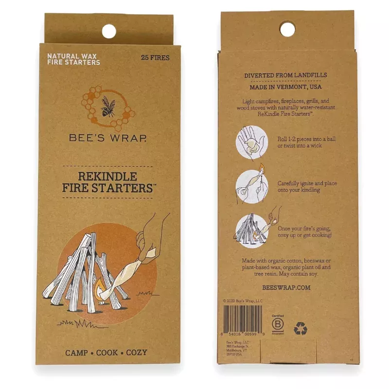 bee-s-wrap-rekindle-fire-starters BEE'S WRAP REKINDLE FIRE STARTERS