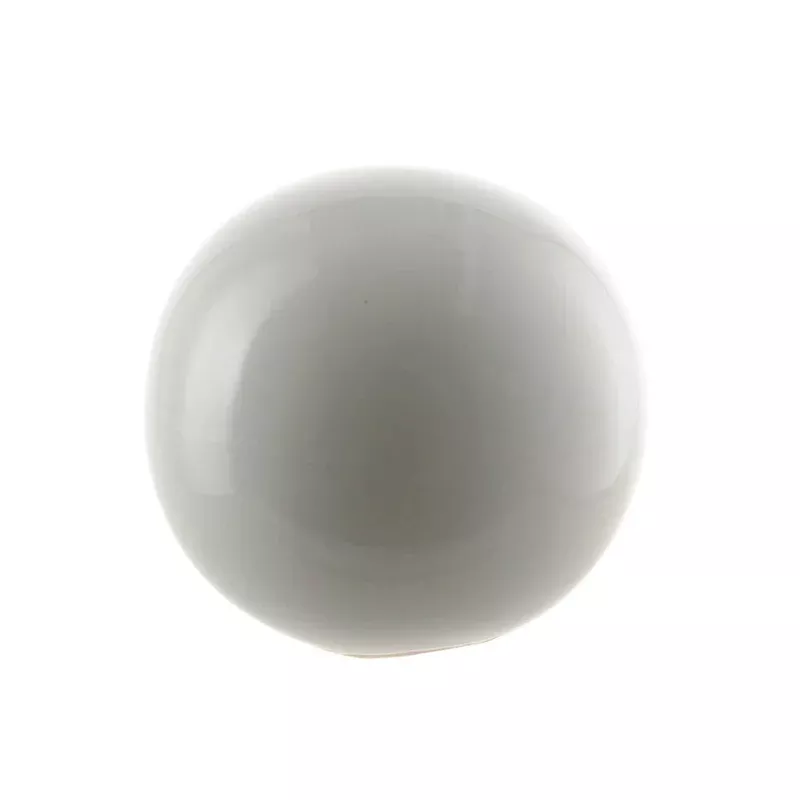 beige-white-sphere-10cm-ceramic-ornament Beige White Sphere 10cm Ceramic Ornament