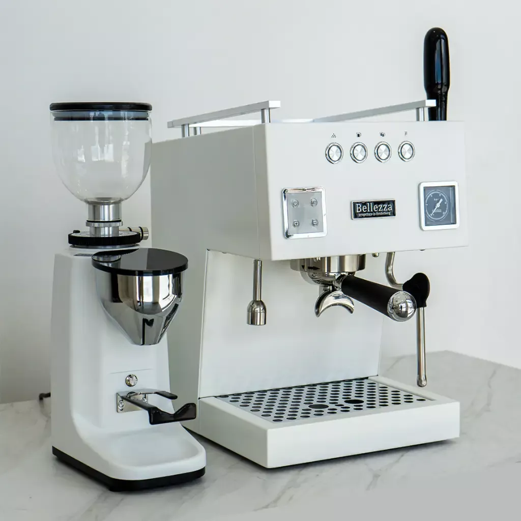 bellezza-bellona-piccola-titanio-60-grinder-package-in-white Bellezza Bellona & Piccola Titanio 60 Grinder Package in White