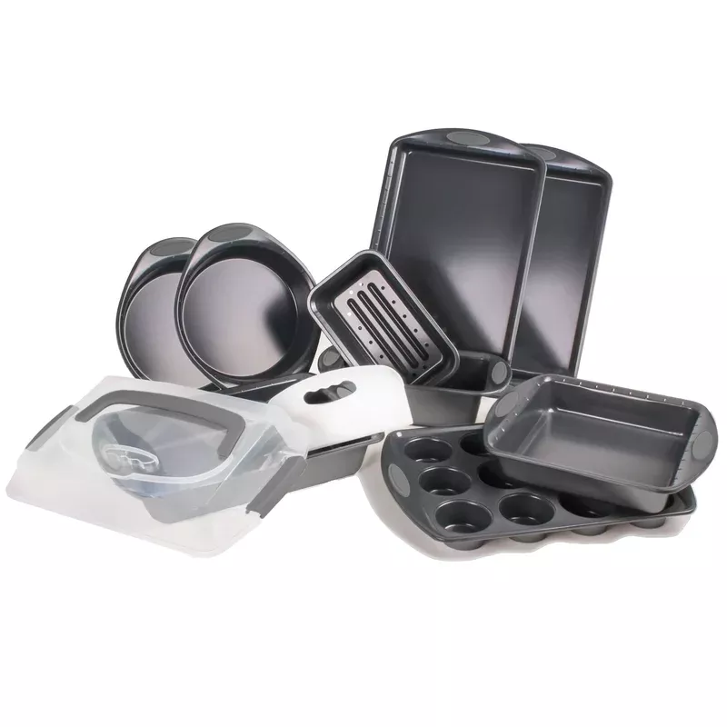 BergHOFF 11Pc Perfect Slice Bakeware Set Grey