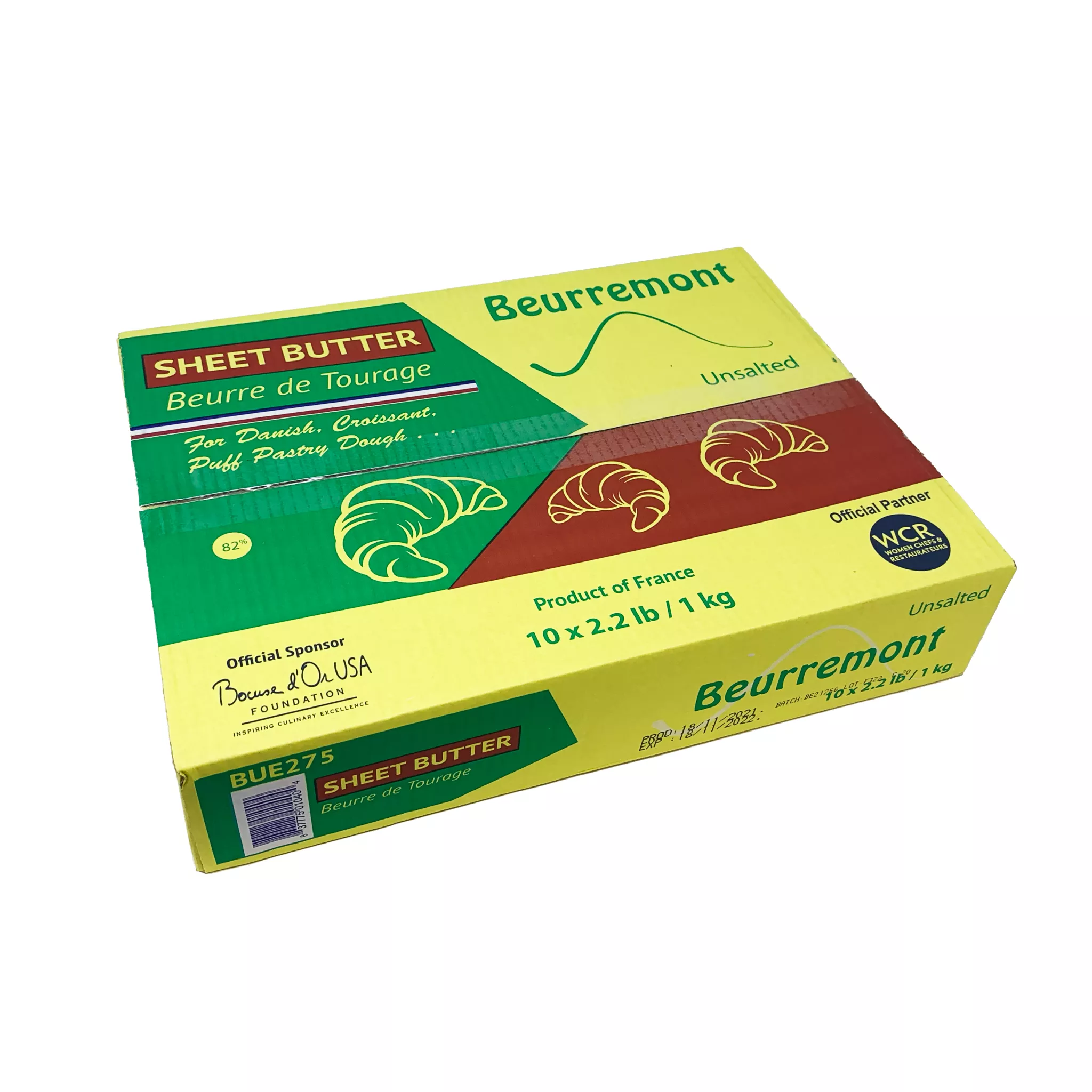 beurremont-82-tourage-butter-in-sheets-2-2-lb-box-10 Beurremont - 82% Tourage Butter in Sheets - 2.2 lb (box of 10)
