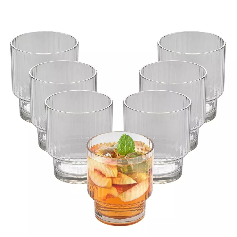 bev-tek-11-oz-clear-san-plastic-tumbler-stackable-48-count-box Bev Tek 11 oz Clear SAN Plastic Tumbler – Stackable – 48 count box