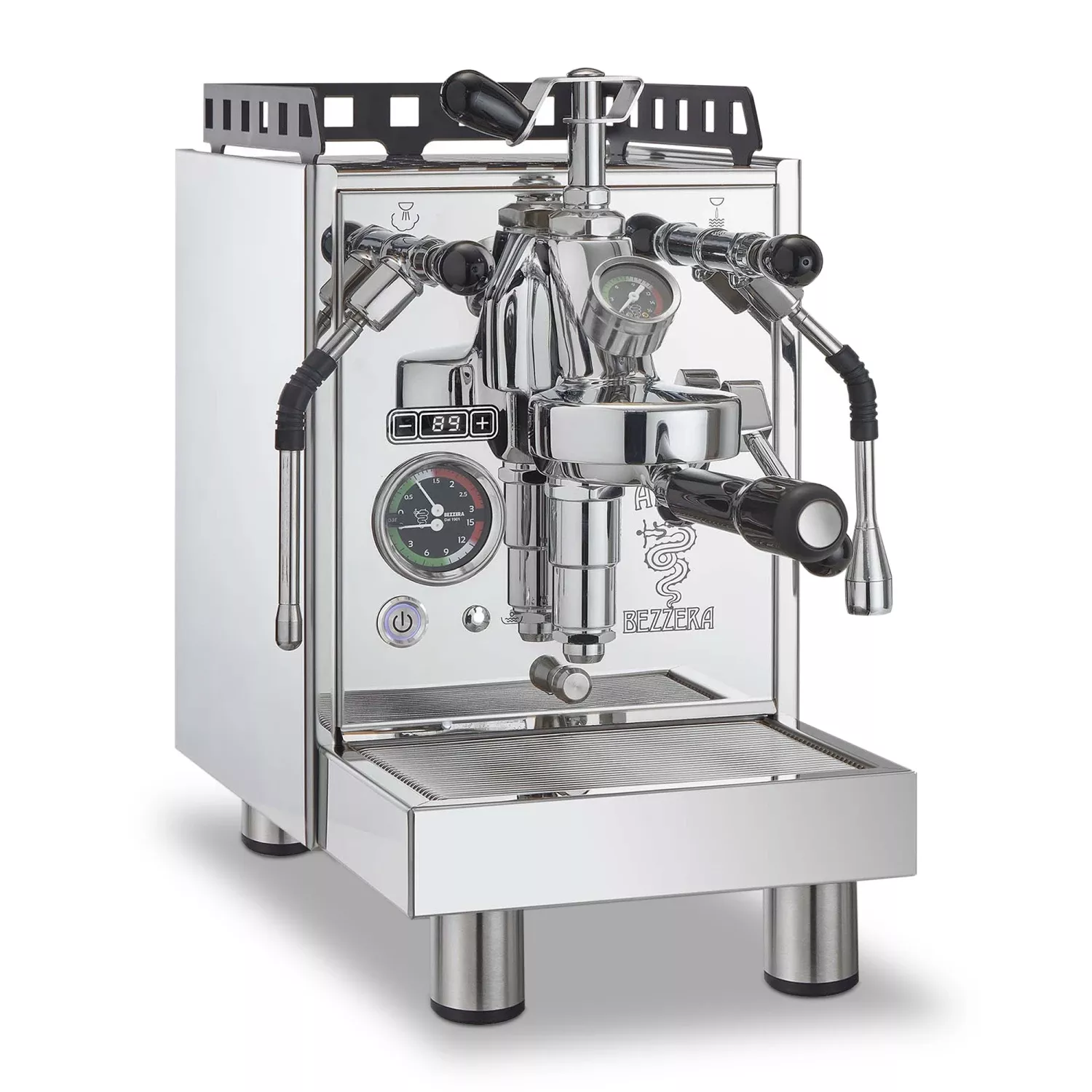 bezzera-aria-pid-espresso-machine-with-flow-control-pure-steel Bezzera Aria PID Espresso Machine With Flow Control – Pure Steel