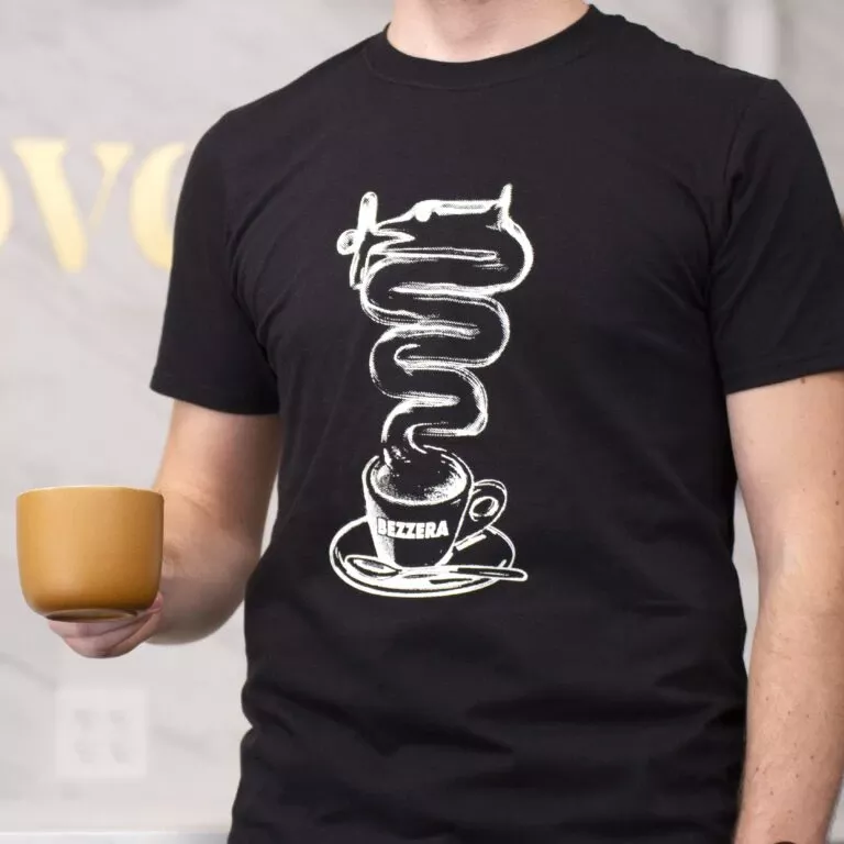 bezzera-cup-dragon-t-shirt Bezzera Cup And Dragon T-Shirt