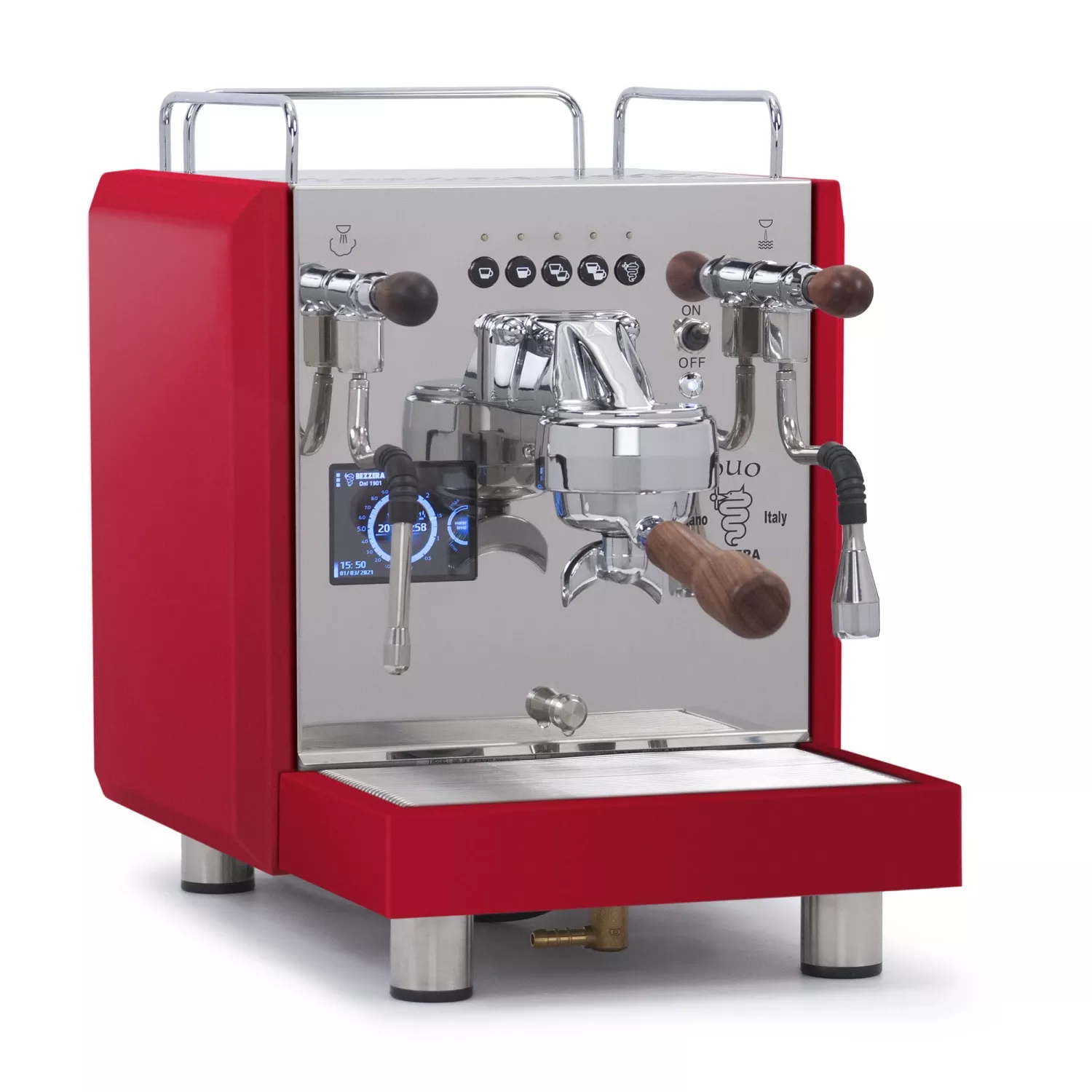 bezzera-duo-de-dual-boiler-espresso-machine-total-red Bezzera DUO DE Dual Boiler Espresso Machine – Total Red