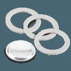 Bialetti Moka Pot Accessories: 6 Cup, Filter and 3 Gaskets